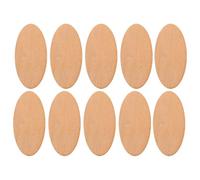 PHENOFICE 10pcs Wood Slices Unfinished Wood Crafts Oval Wooden Shapes with Smooth Surface Suitable for Writing for Christmas Decorations and Painting DIY Projects