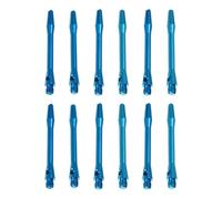 PHENOFICE 12 Pcs Aluminium Alloy Dart Stems with Locking Hole Compatible with 2ba Screw Thread Standard Rods for Intermediate Shot Darts Accessories 45mm