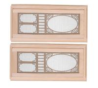 PHENOFICE 12 Scale Wooden Miniature Dollhouse Doors Screen, Fairy Door for Wall Decoration, DIY Wooden Dollhouse Furniture Accessories for Room