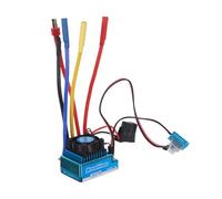 PHENOFICE 120a Brushless Motor Controller Kit with Over-heat Protection and High Frequency Drive System for Rc 1:10 and 1:8 Cars and Trucks, Plastic Housing, Blue Colour