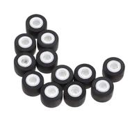 PHENOFICE 12pcs Cassette Tape Machine Repair Kit 9mm Pinch Roller for Recorder Bearing Roller for Audio Radio Tape Supplies