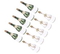 PHENOFICE 12pcs Empty Bubble Bottles Plastic Wedding Party Favors Refillable Bubble Containers Elegant Sparkling Wine Style for Wedding Decorations and Anniversary Celebrations