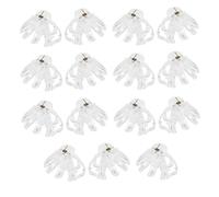 PHENOFICE 15pcs Clear Octopus Claw Clips for Thick Hair Strong Multi-claw Hold Hair Accessories for Women and Gentle Non-tug Spring Jaw Clips for Bath and Styling Plastic
