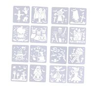PHENOFICE 16pcs Halloween Painting Templates Reusable Witch Stencil for Boys and Projects for Wall Art Canvas and Cards Spark Creativity and Imagination
