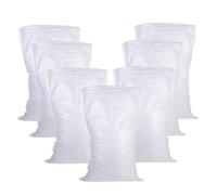 PHENOFICE 16pcs Woven Sandbags for Flood Control Outdoor Flood Barrier White Sandbags for Construction and Storage
