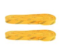 PHENOFICE 1pair Waxed Hockey Shoelaces for Ice Skating Anti-freezing Long Laces Yellow