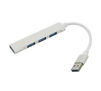 PHENOFICE 1pc Aluminium Alloy Usb Hub Port Splitter Usb High-speed Data Transfer Lightweight Portable Design for Office Laptop and Desktop Use and Practical