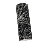 PHENOFICE 1roll Halloween Mesh Ribbon for Crafting Yards Organza Cobweb Decoration Soft Organza for Wreaths and Spooky Home Decor