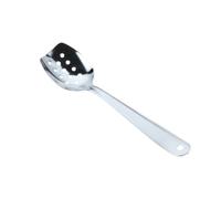 PHENOFICE 2 Pcs Sturdy Dinner Spoons Silver Handle for Western Food Serving Salad Soup