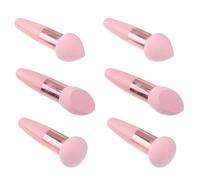 PHENOFICE 2 Sets Pink Makeup Sponges with Handle, Latex Beauty Sponges for Concealer and Foundation, Soft and Even Application, Compatible with Dry and Wet Use for Professional Face Makeup