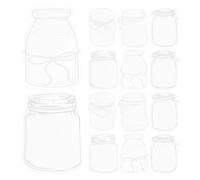 PHENOFICE 20 Sheets DIY Mini Dried Flower Bookmarks with Transparent Adhesive Pet Bottles Handmade Pressed Floral Stickers for Crafting Journaling and Reading