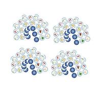 PHENOFICE 20 Sheets Hanukkah Wrapping Stickers with Menorah Design Self-Adhesive Holiday Labels for Passover Party Favors Easy Peel Seal Bag Tags Festive Jewish Celebration Decor Stickers