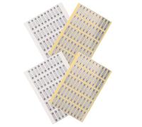 PHENOFICE 200pcs Waterproof Self-adhesive Wire Identification Labels, Positive Negative Polarity Stickers for Efficient Wiring Organization and Battery Cable Polarity Identification