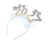 PHENOFICE 2027 New Year Party Headband for Partygoers with Silver Star Shape, Glitter Vibrant Colour Changing Design, Steady Grip and Comfortable Fit, for New Year's Eve Celebrations