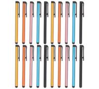 PHENOFICE 20pcs Capacitive Stylus Pens for Touch Screens Compatible with Phones and Tablets Lightweight Aluminum Alloy Precision Screen Pen for Everyday Use Random Color