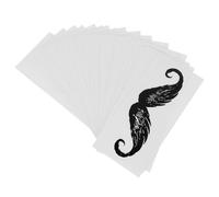 PHENOFICE 20pcs Nose Hair Wax Stickers for Beard Styling and Hair Removal, Black Pp Material Depilation Accessories, Suitable for Lips and Mouth Decoration and DIY Use