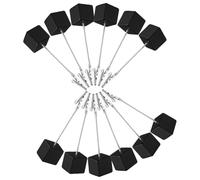 PHENOFICE 20pcs Paper Clip Holder for Desk: Decorative Wooden Memo Holder Stand - Multi-Functional Note Clip for Desk Home Office Party