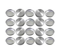 PHENOFICE 20pcs Tinplate Mason Jar Lids Canning Lids Reusable Can Sealed Covers Easy to Open and Close Silver Caps Suitable for Small Objects and Coffee Storage