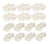 PHENOFICE 20pcs Unfinished Wood Slices Christmas Ornaments DIY Craft Blanks for Easy Hanging Natural Wood Cutouts for Holiday Decorations and Creative Projects