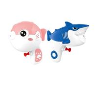 PHENOFICE 2pcs Animal Water Guns for Pool Sea Animals Soaker with Shark Pufferfish Designs Easy Press Spray Outdoor Summer Beach Water Play for Boys