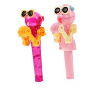 PHENOFICE 2pcs Dinosaur Robot Lollipop Holder Candy Case Fun Decorative Lollipop Candy Box Creative Storage for Boy Girl Easter Party and Birthday Treats