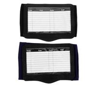 PHENOFICE 2pcs Football Playbook Wristbands with Secure Hook and Loop Closure, Comfortable Polyester Sports Wristbands for Flag Football and Tennis