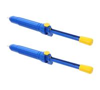 PHENOFICE 2pcs Manual Solder Sucker Desoldering Pump, Strong Vacuum Solder Removal Tool for Precise Welding, Large Blue Handheld Desoldering Assistance Device for Electronics Repair