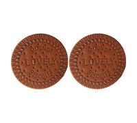 PHENOFICE 2pcs Mini Pocket Notebooks Biscuit-shaped with Glue Cover, Easy to Carry Notepad Set for Daily Notes and Pocket Diary Use
