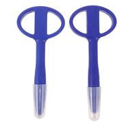 PHENOFICE 2pcs Prison Safe Pens: Anti-Swallowing Flexible Silicone Pens - Handheld Signature Ballpoint for Jail Staff Hospital Signing