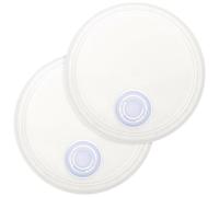 PHENOFICE 2pcs Replaceable Bucket Seal Lid for 20l Paint Bucket White Plastic Sealing Lid with Spout Easy to Open and Seal