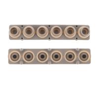 PHENOFICE 2pcs Silicone Conductive Rubber Part Key Contact Strip Buttons - Fix Replacement Contact Pad Keypad Repair for Beginners, 6 key