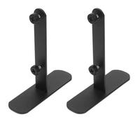 PHENOFICE 2pcs Stainless Steel Desktop Pegboard Panel Display Stand with Wear Resistance and Easy Installation, Black Pegboard Desk Clamp for Home and Office Organising