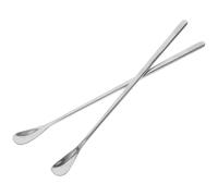 PHENOFICE 2pcs Stainless Steel Small Pet Feeding Spoons for Reptiles and Lizards, Easy to Use and Comfortable to Hold, for Feeding Small Animals and Reptiles