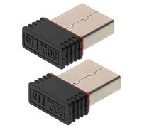 PHENOFICE 2pcs Usb Wifi Network Adapter Wireless Usb Receiver for Pc Desktop Wifi Dongle Fast Stable Connection Simple Setup Widely Compatible Essential Computer Accessory