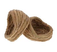 PHENOFICE 2pcs Woven Chicken Coop Nest Woven Chicken Sleep Nest Bed Small Cozy Laying Box