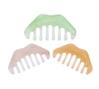 PHENOFICE 3 Pcs Resin Massage Combs Head Massage Combs Beauty Scraping Plate for Travel and Home Whole Body and Back Relaxation