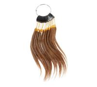 PHENOFICE 30pcs Hair Sample Rings Human Hair Testing Swatches for Salon Supplies Real Charts for Dyeing
