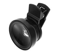 PHENOFICE 37mm 0.45x Wide Angle and 49uv Macro Clip-on Phone Camera Lens, Universal Mobile Phone and Tablet Macro Camera Lens Clip, Black, Professional for Mobile Photography