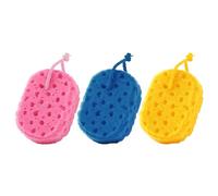 PHENOFICE 3pcs Body Bath Sponge: Loofah Body Scrubber, Shower Cleaning Sponge for Bathing - 5.50x3.54x1.97in Scrubbers Cleaning Bathing Accessories
