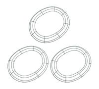 PHENOFICE 3pcs Egg Shaped Iron Wreath Frames for DIY Floral Garlands, Decorative Easter Craft Wire Rings with Burr-free Surface, Light Weight Iron Material for Home and Holiday Decorations