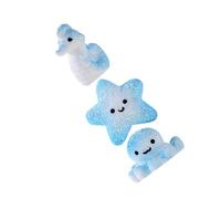 PHENOFICE 3pcs Miniature Life Ornaments Resin Octopus Seahorse Figurines Small Decor for Fish Tank Ornaments under The Sea Party