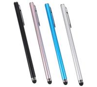 PHENOFICE 4pcs Capacitive Stylus Pens for Touch Screens and Tablets, High Sensitivity Precision Writing Pens for Phones, Portable Devices, Black Silver Pink Blue for Drawing and Handwriting
