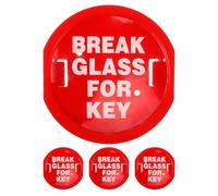 PHENOFICE 4pcs Emergency Door Key Lock Box Wall Mount Plastic Security Boxes for Home and Office with Easy to Break Front Cover and Spacesaving Installation