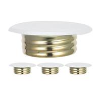 PHENOFICE 4pcs Fire Sprinkler Guard Knobstyle Design White Galvanized Metal Iron Covers for Fire Sprinkler Heads Protection and Aesthetic Appeal