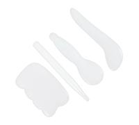 PHENOFICE 4pcs Jade Gua Sha Massage Board Set Facial and Body Scraping Tool Face, 7-Shape, Wave, and Pen Designs for Muscle Relaxation and Skin Care