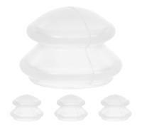 PHENOFICE 4Pcs Silicone Face Cupping Set for Facial Therapy, Vacuum Suction Massage Cups Kit with High Transparency Silicone for Professional Skin Care and Beauty Spa Use