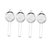 PHENOFICE 4pcs Stainless Steel Fine Mesh Sieve Cocktail Strainer Kitchen Food Strainers for Tea and Kitchen