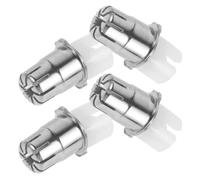 PHENOFICE 4pcs Stainless Steel Nose Trimmer Replacement Heads Washable Electric Clipper Accessory for Men Facial and Ear Grooming Safe Precision Cutting Compatible with Various Trimmers