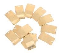 PHENOFICE 50pcs Copper Pendant Charms for Jewelry Making, DIY Concave Rectangle Copper Sheet, Simple Stylish Design, for Necklace Accessories and Scrapbooking Projects