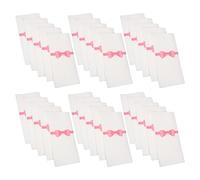 PHENOFICE 50pcs Disposable Paper Napkins with Bow Print 40x40cm Pink for Restaurant and Kitchen Use, Simple and Convenient Guest Hand Towels with Enough Space